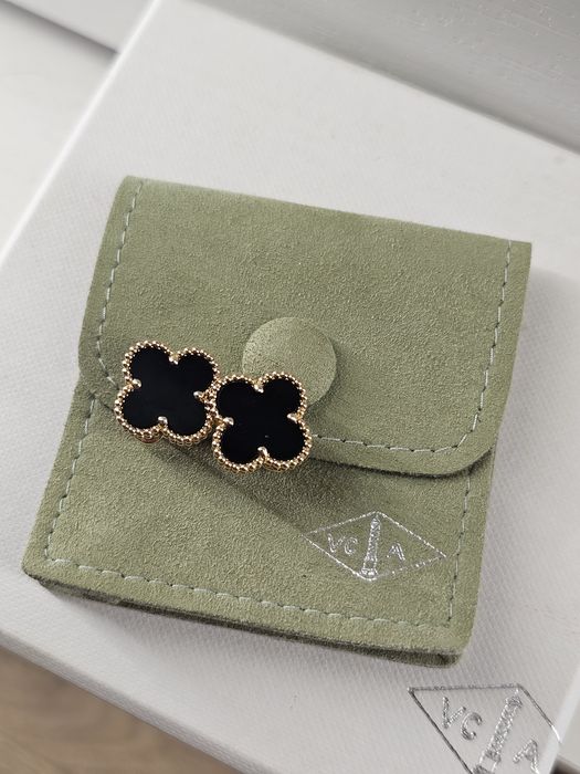 Van Cleef & Arpels Vintage Alhambra earrings Onyx