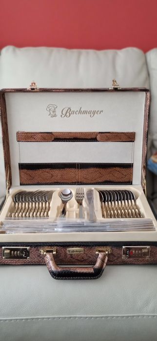 Позлатени прибори за хранене, комплект 72 бр