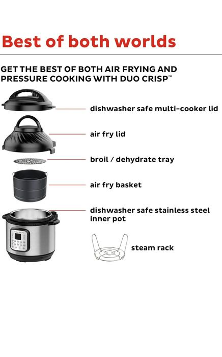 instant pot duo crisp  +air fryer