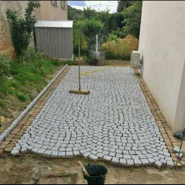 Piatră cubică pavaje elegante | Diverse nuanțe și montaj