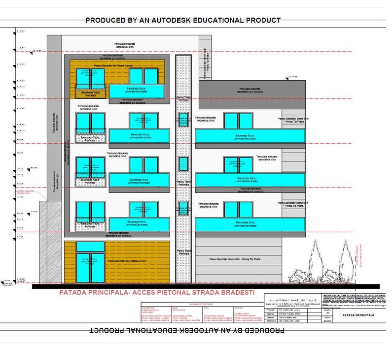 Teren 327m2 pe str. Bradesti 2-4 (langa Lizeanu , sector 2) Cu autorizatie P+3+4 retras ,  Gata sa incepi lucrul.