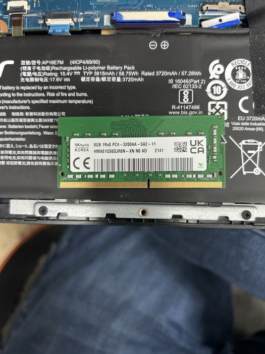 Озу оперативная память ddr4 sodim