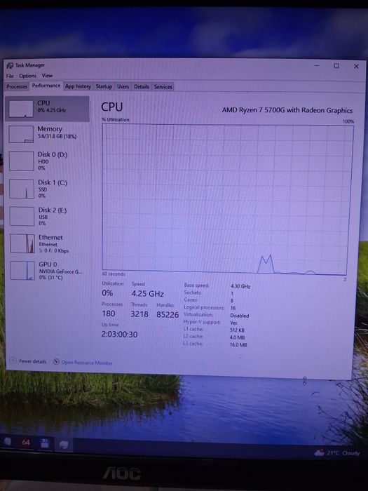 PC AMD Ryzen 7  5700G