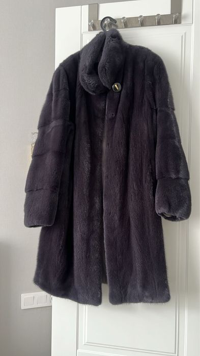 Норковая шуба двмчатого цвета