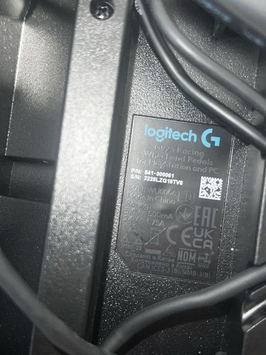 Logitech G923 racing wheel and pedals