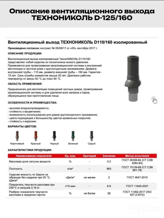 Кровельный аэратор для гибкой черепицы Черный D-125/160