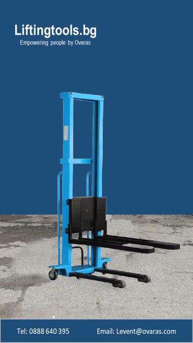 Самотоварещ се електрокар /стакер/ падащ борд, палетна количка
