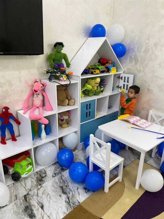 Детский стеллаж для игрушек и книг Bolalar uchun mebel