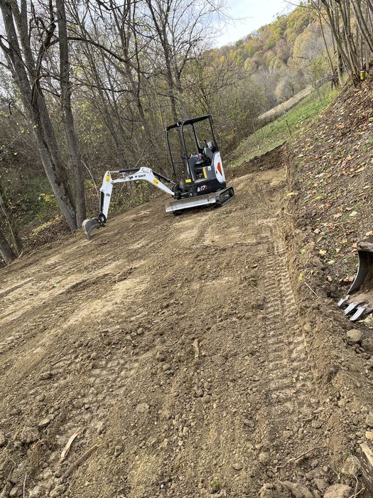Miniexcavator-fundații, bransamente apă/gaze/canal, debarasare moloz