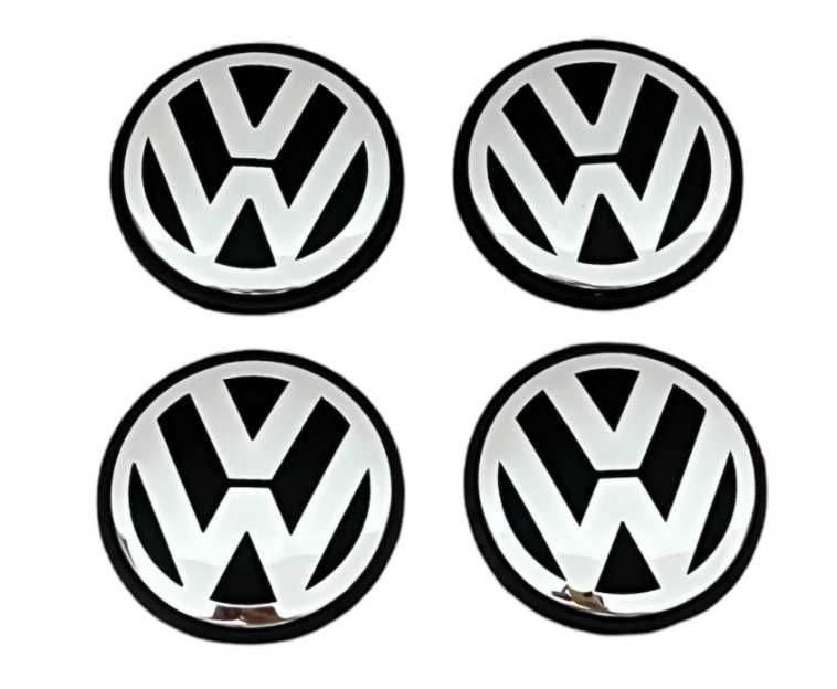Set 4 capacele roti gaura centrala jante Volkswagen diametru 65 mm