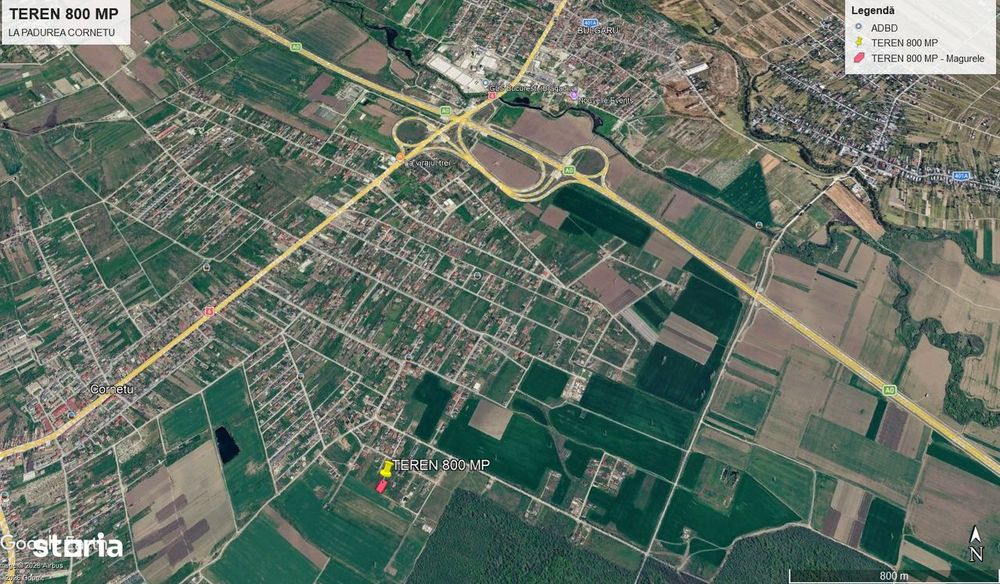 Teren de Casa 800 mp in Magurele langa Padurea Cornetu