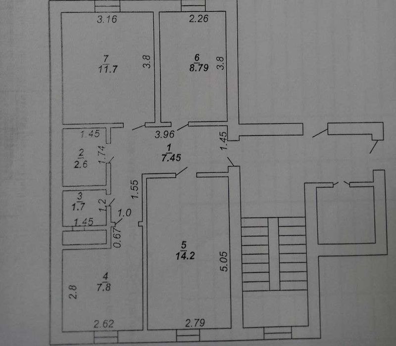 Термиз ш,Яшил дунё 7 кав. дом,2 кават 3 хонали (54кв), Нарх 415млн