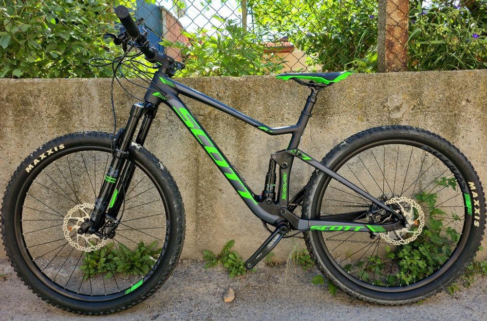 Scott Spark 745 Full Fox 27.5 M размер 1x11 GX Sram проходни оси Като нов, Дропер