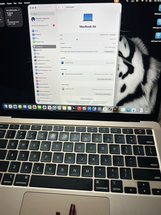 MacBook Air M1 2020, 8/256