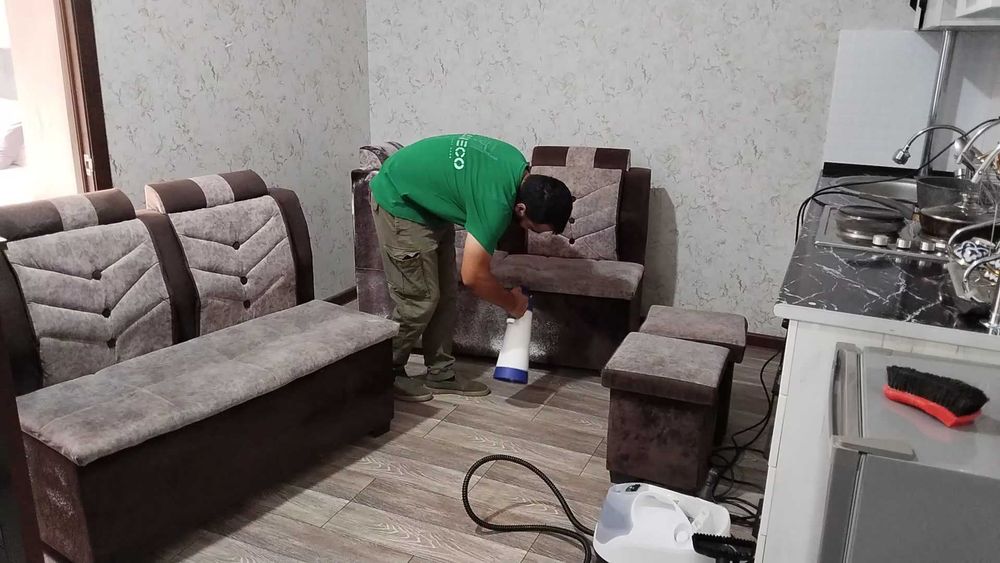 Выездная химчистка. Индивидуальные тарифы под площадь и тип мебели.