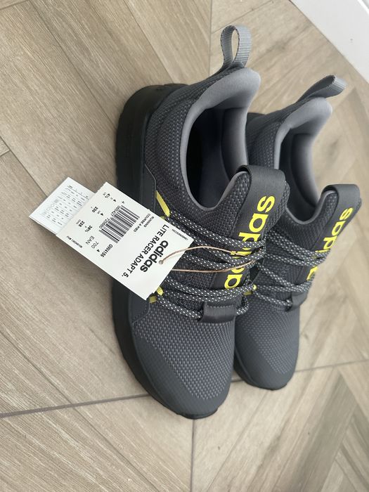 Pantofi sport Adidas, baieti, gri, material textil, noi, cu eticheta
