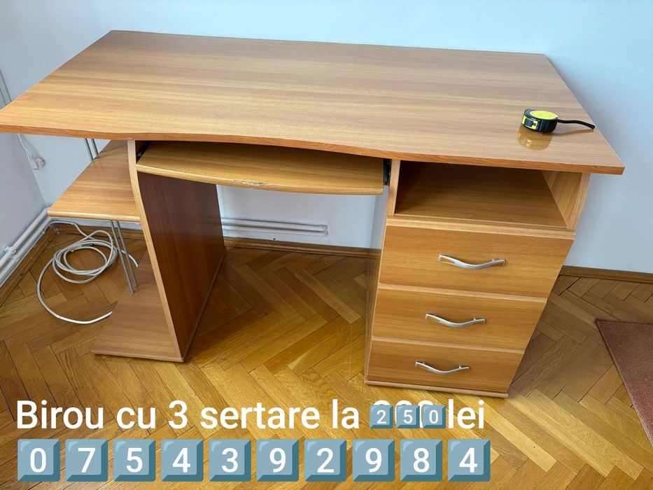 Comodă masă cu scaune noptiere măsuță