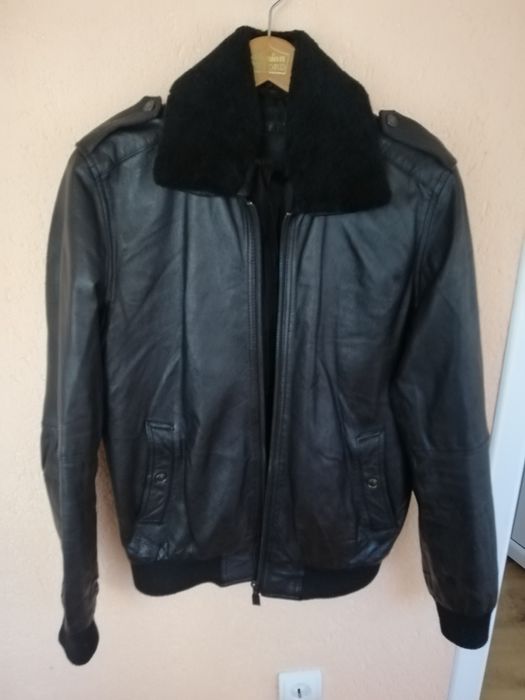 Geaca piele bărbati Zara Man M