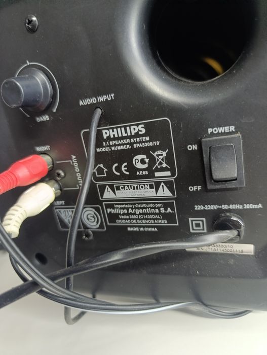 Sistem audio Philips 2 +1 perfect funcțional