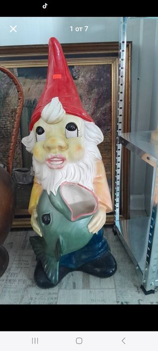 Голям керамичен гном