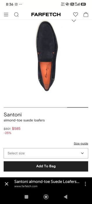 SANTONI Фирма туфли Зур оек кийим углим кийган жуда сифатли