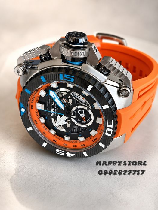 INVICTA Optimus Orange 66 mm, Инвикта нов мъжки часовник