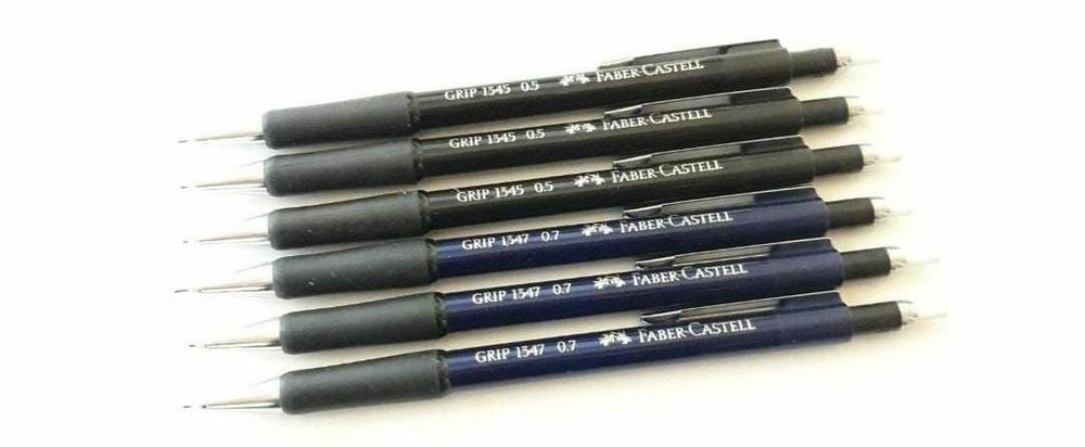 Lot 6 creioane faber castell 1345 si 1347 de 0.5 mm si 0.7 mm