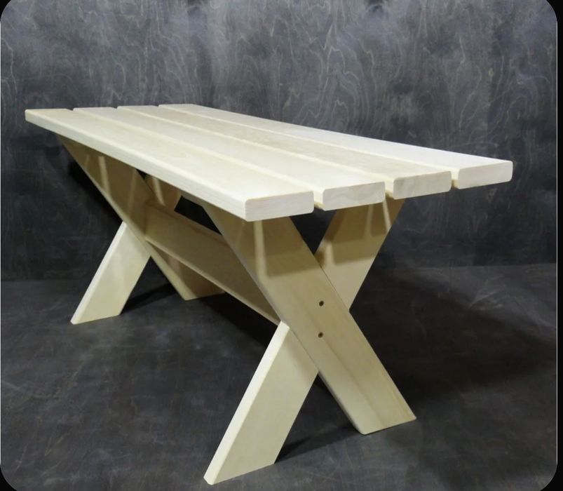 Скамейка из осины