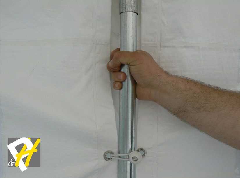 Професионална шатра 5х8м за събития PVC 500g/m2