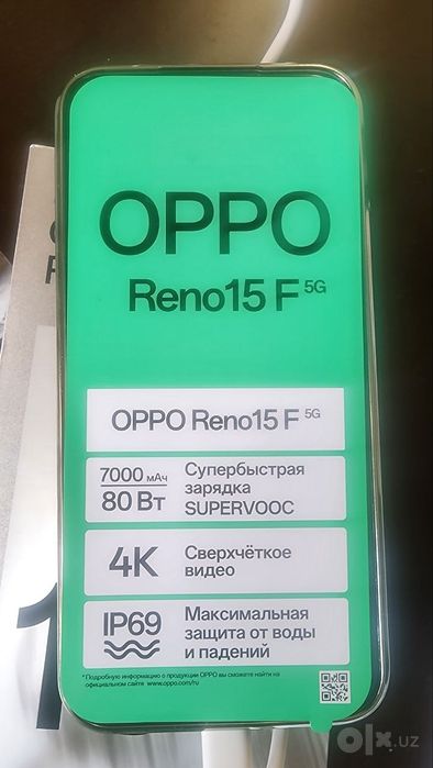 Oppoq Reno15F 5G телефон сотилади