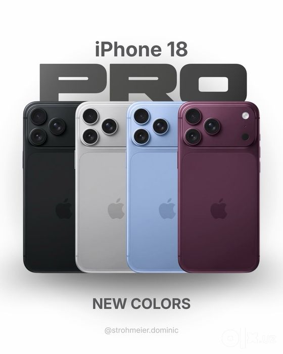 Iphone 18pro/18pro max telefonla sotuvda bor garantiya 1yil