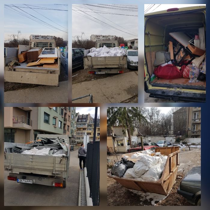 Извозване строителни отпадъци.Най -добри цени! 160лв на камион