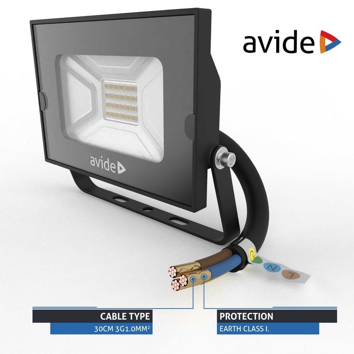 LED водоустойчив рефлекторен прожектор avide® 104 вата 4000 келвина