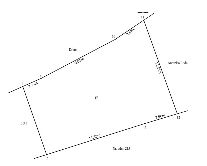 Teren intravilan 2150mp Tureni