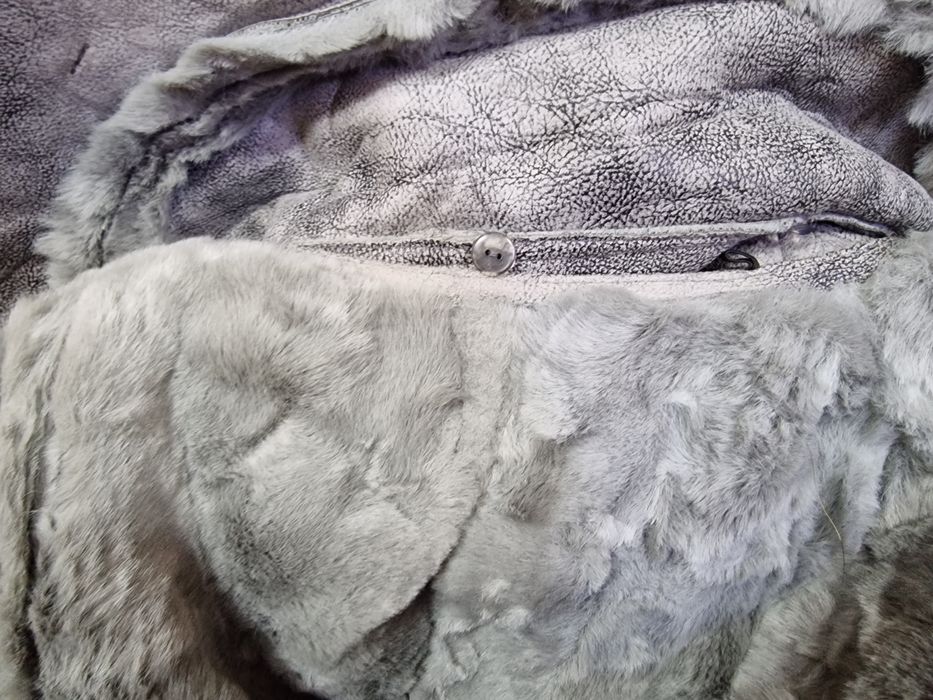 Дубленка серая. Новая