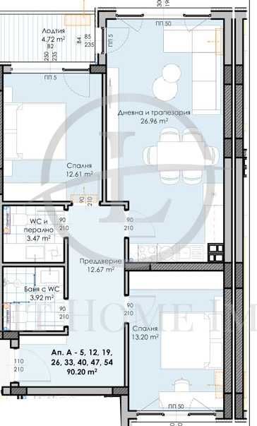 Реф. 2772Тристаен апартамент Гагарин