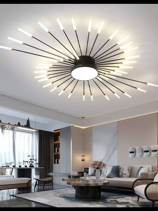 Установка люстры и лед лампы lyustra urnatish elektrik люстра