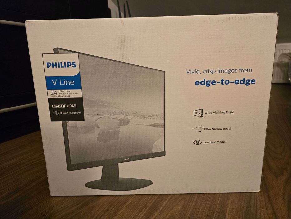 Monitor Philips 23.8” IPS Full HD – HDMI / VGA / DVI – stare foarte bună, predare in Cluj Napoca