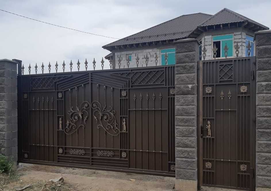 Ворота распашные или откатные (иранская ковка). Установка. Рассрочка.