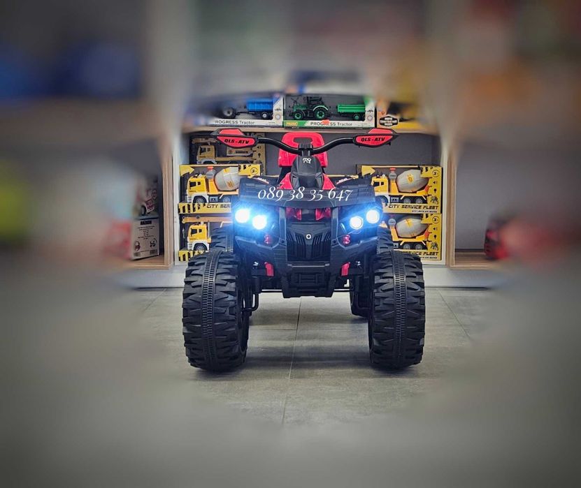 ТОП ЦЕНА! НОВО! Детско акумулаторно ATV Majestic RED с 12V батерия,USB