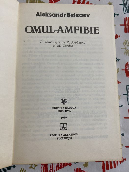 Aleksandr Beleaev-Omul amfibie-ed. Albatros, 1989