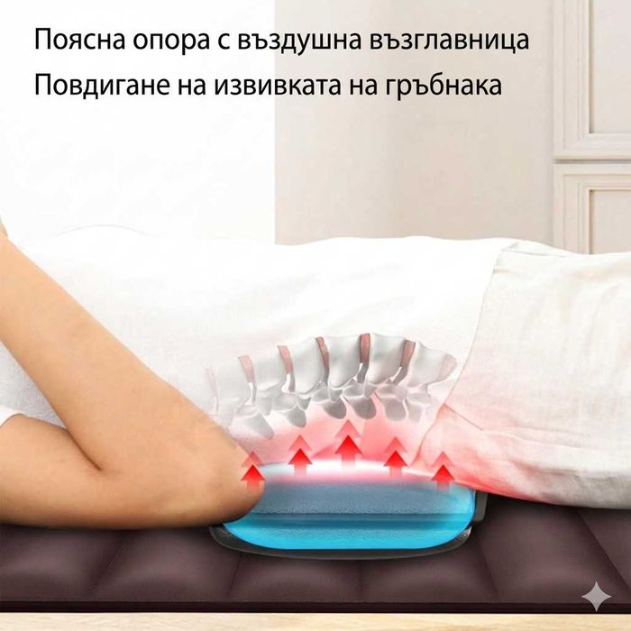 Масажор за мускулите на цялото тяло с подгряване и лесно регулиране