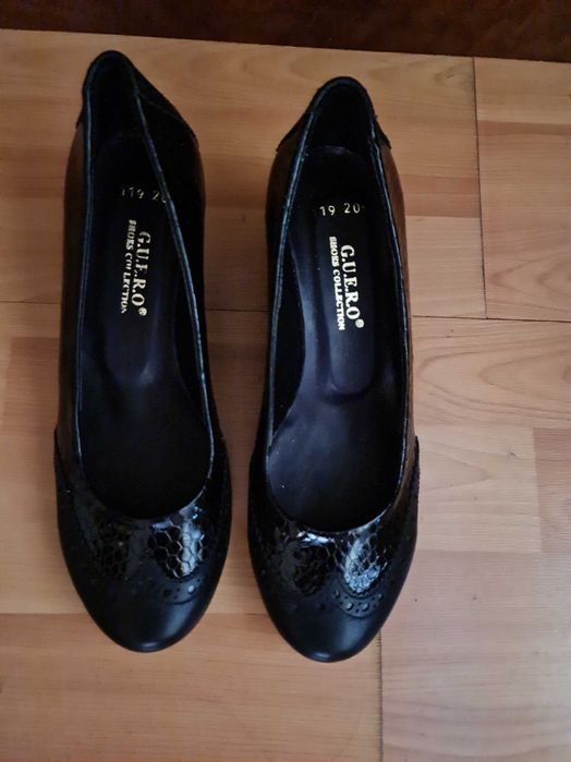 Туфли  кожанные чёрные Турция