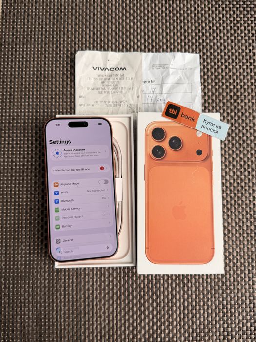 НОВ! *ЛИЗИНГ* iPhone 17 Pro 256Gb Cosmic Orange 24М ГАРАНЦИЯ