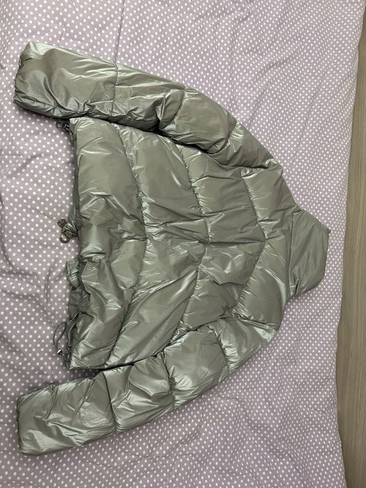 Зимно сребристо яке