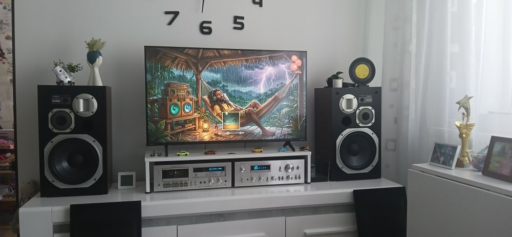 Sistem audio pioneer ,deck ,amplificator si boxe