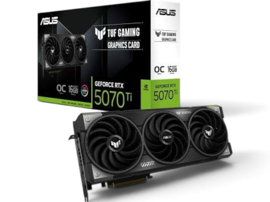 ASUS TUF Gaming GeForce RTX 5070 Ti OC 16GB GDDR7 Black ЧИСТО НОВА!