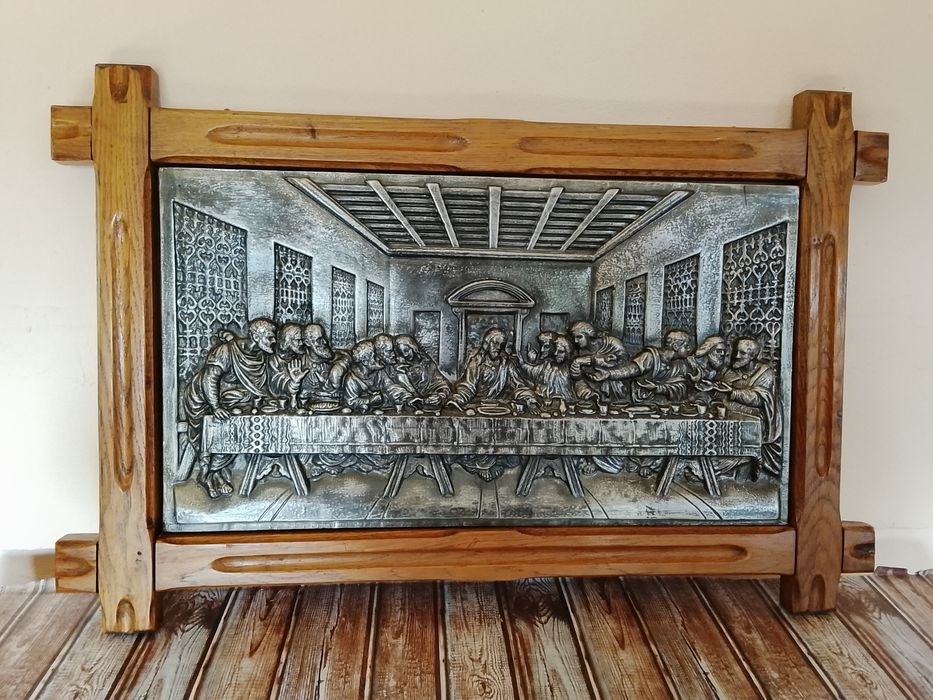 Icoana tablou Cină cea de taină, turnat în relief