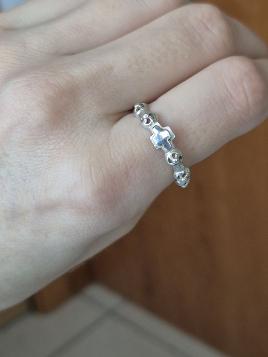 Inel din argint marcat