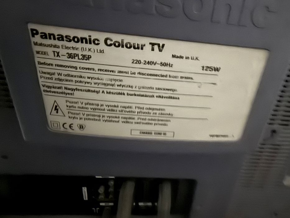 Panasonic Colour TV TX-36PL35P Made in U.K.